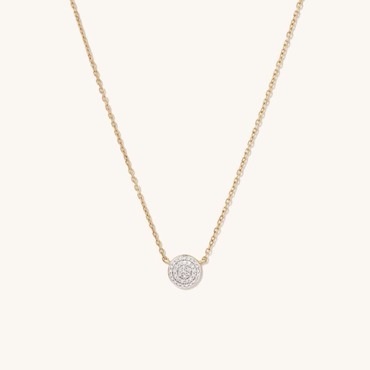 Diamond Round Necklace